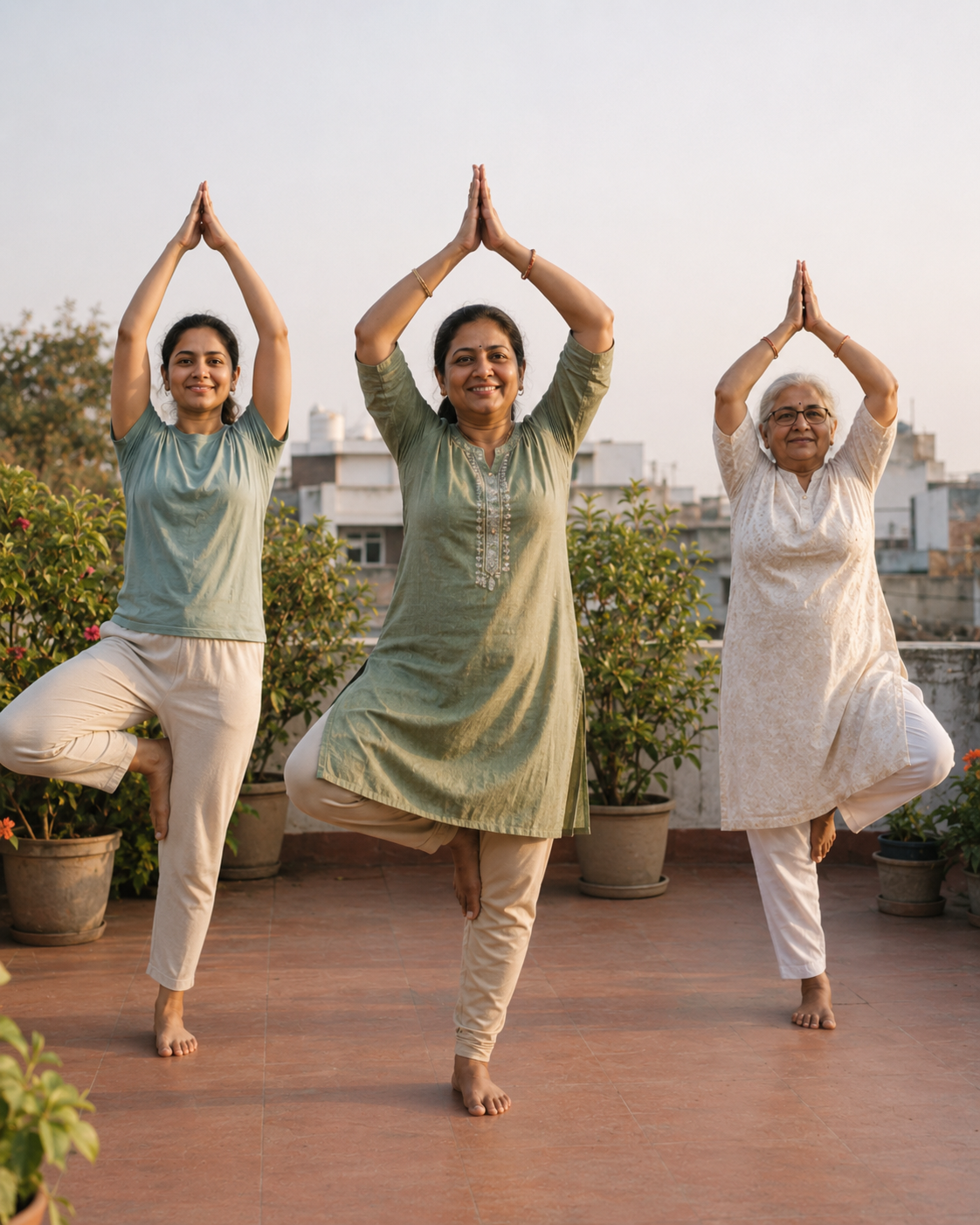 Structured Ojusvi yoga wellness program visual